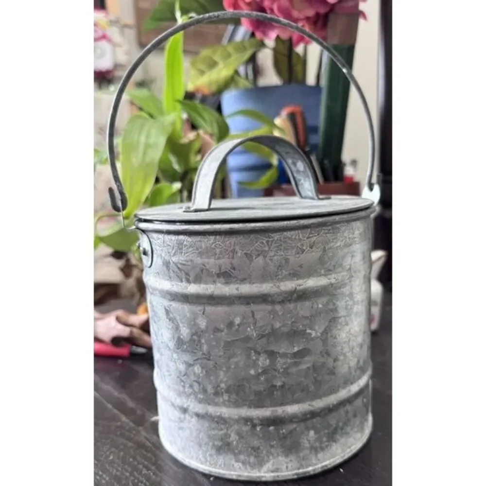 Vintage Bath & Body Works Galvanized 2 Piece Bucket. 5